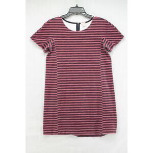 J Crew Striped Cotton Dress #G2722 Red/Navy Medium Sailor Casual Beachy